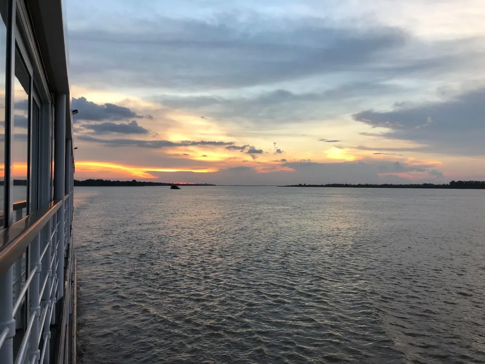 watching the sun rise on the avalon saigon